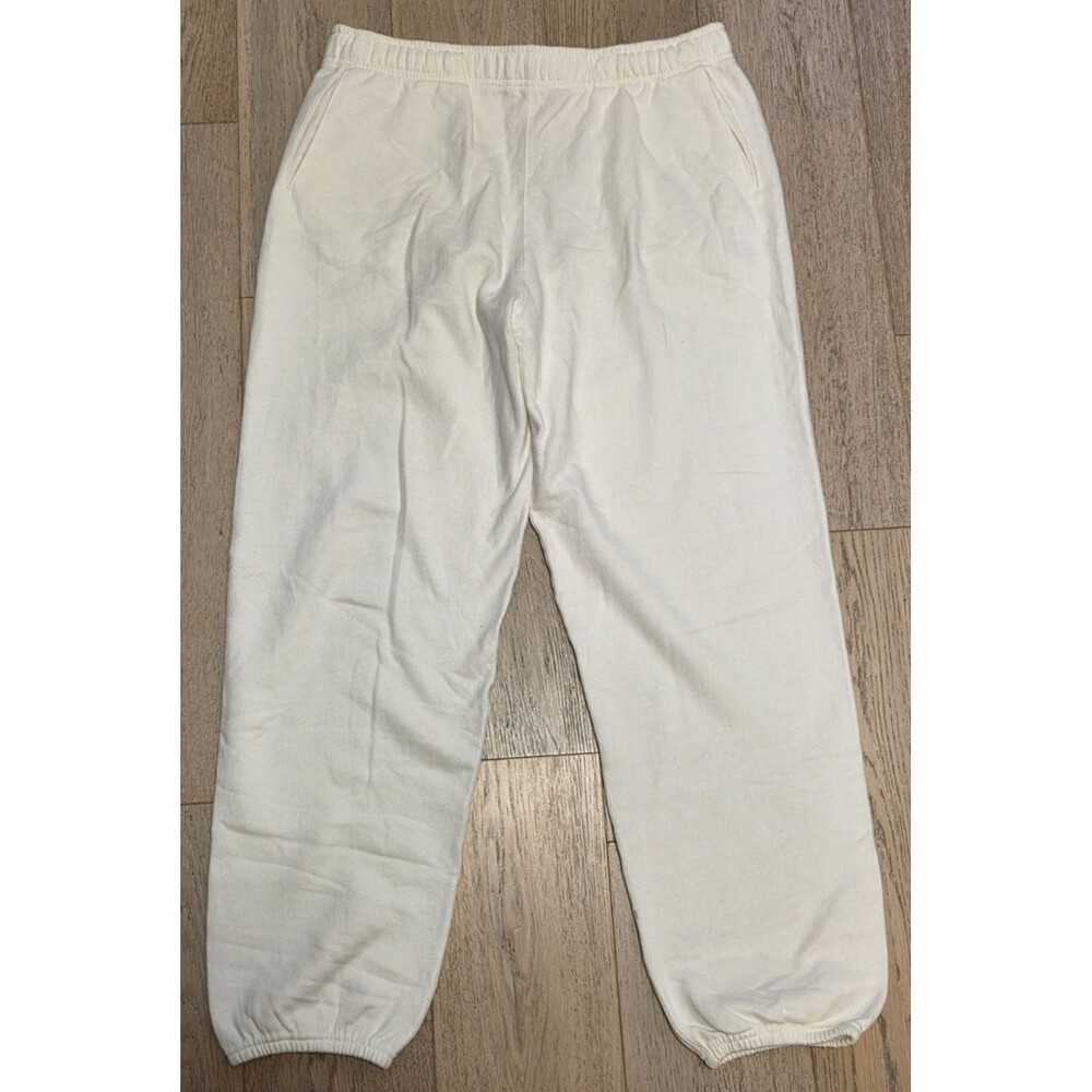 NWOT Buck Mason Vintage Interloop Sweatpants XL Natural Cream Cotton Jogger